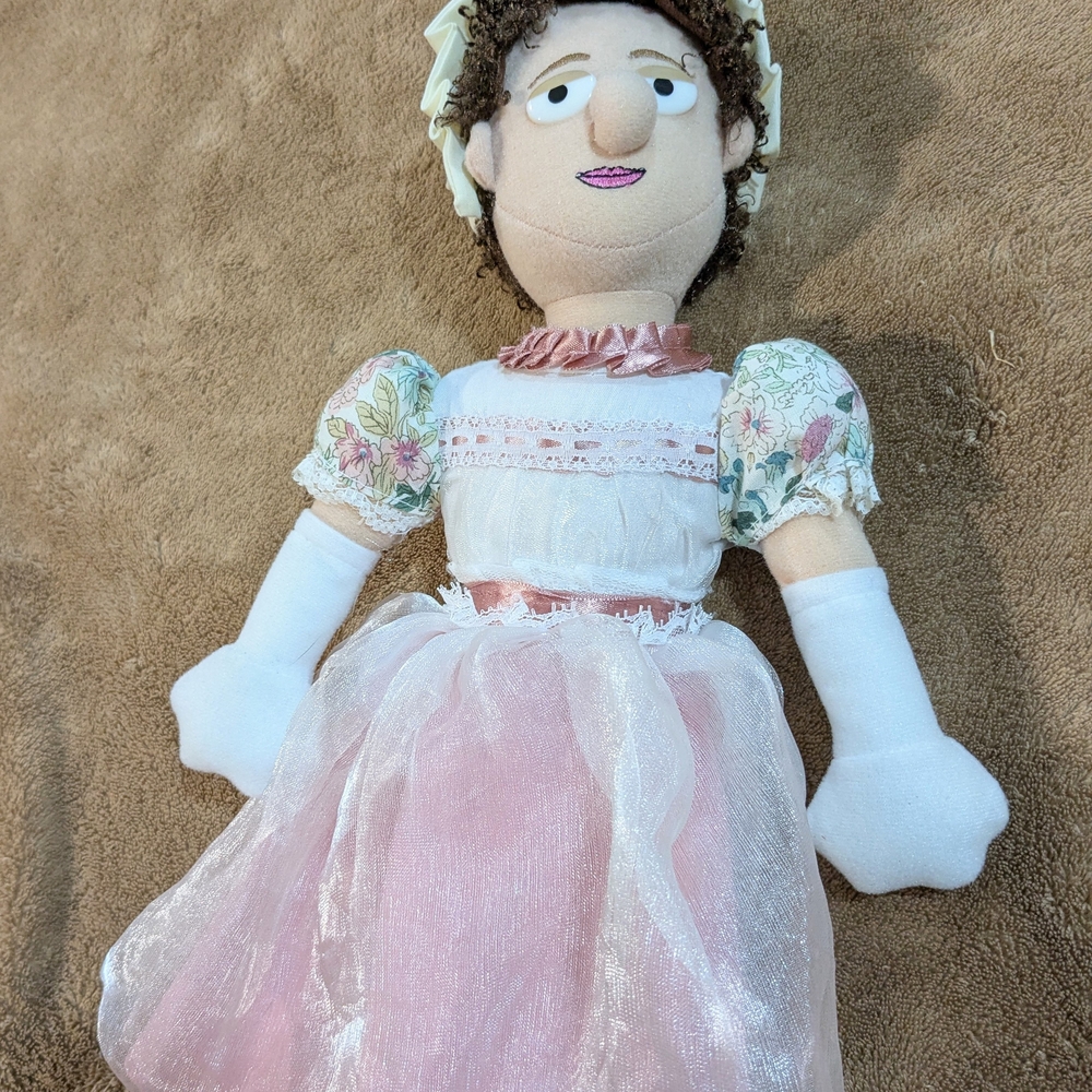 Elegant Pink and White Doll